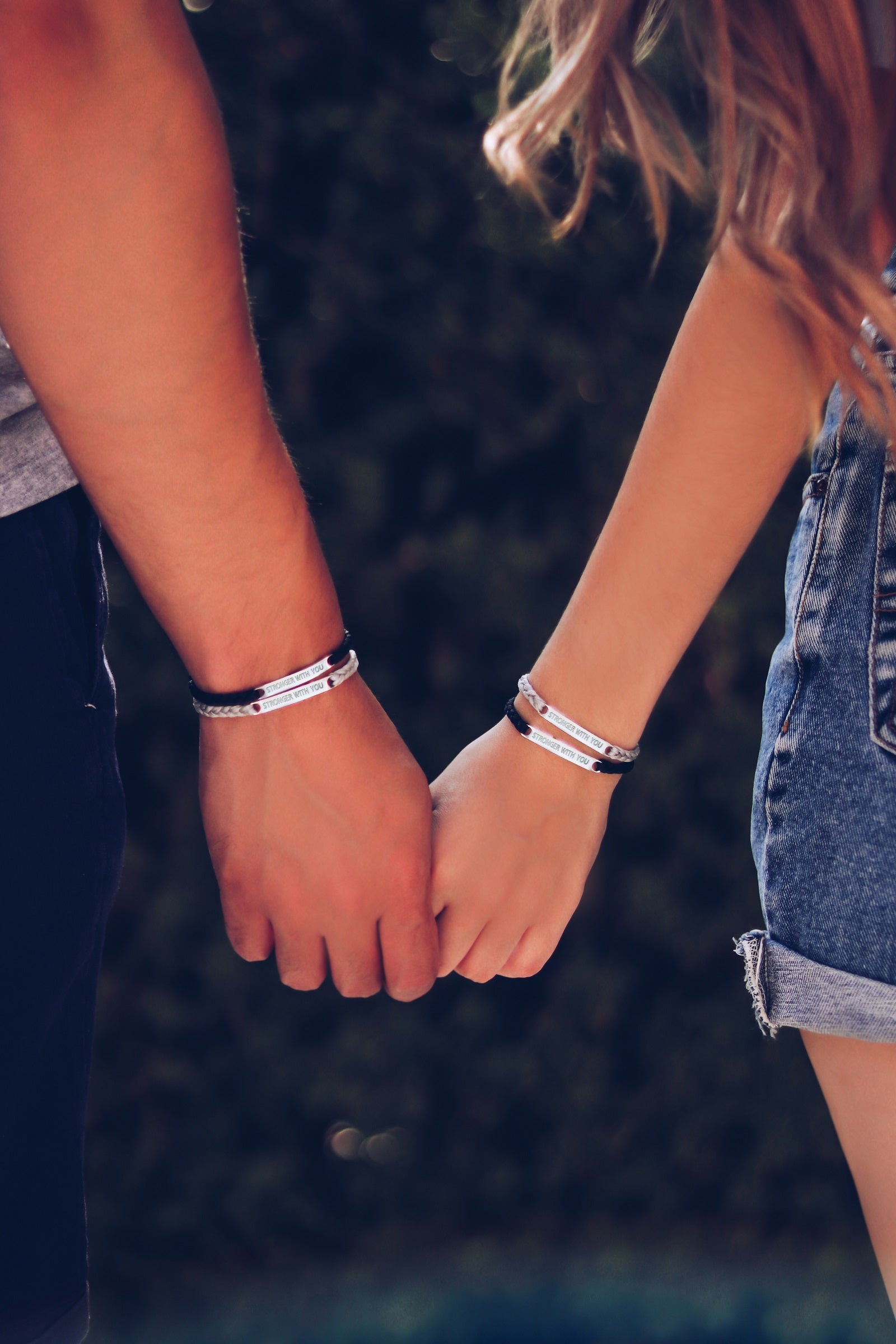 Stronger with you 2024 couples bracelet